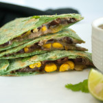 Black Bean and Corn Vegan Quesadilla