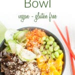 Edamame Bowl photo with text.