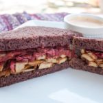 Vegan Teriyaki Reuben with Spicy Thousand Island Dressing