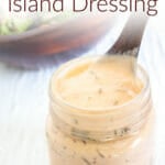 Vegan Thousand Island Dressing photo with text.
