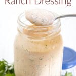 Vegan Chipotle Ranch Dressing photo with text.