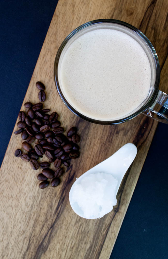 Vegan Bulletproof Coffee bird's eye view