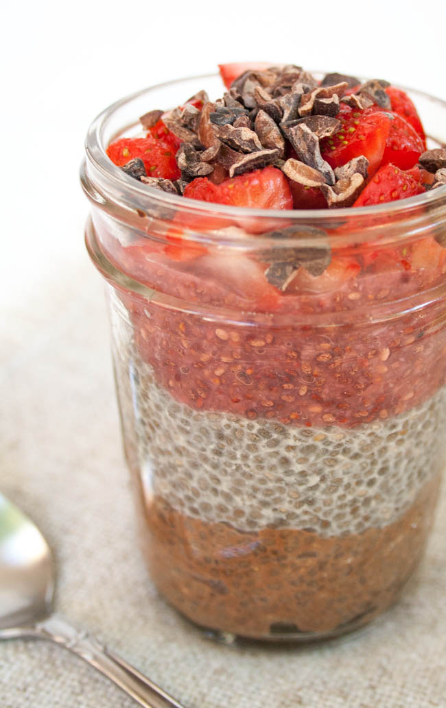 Neapolitan Chia Pudding