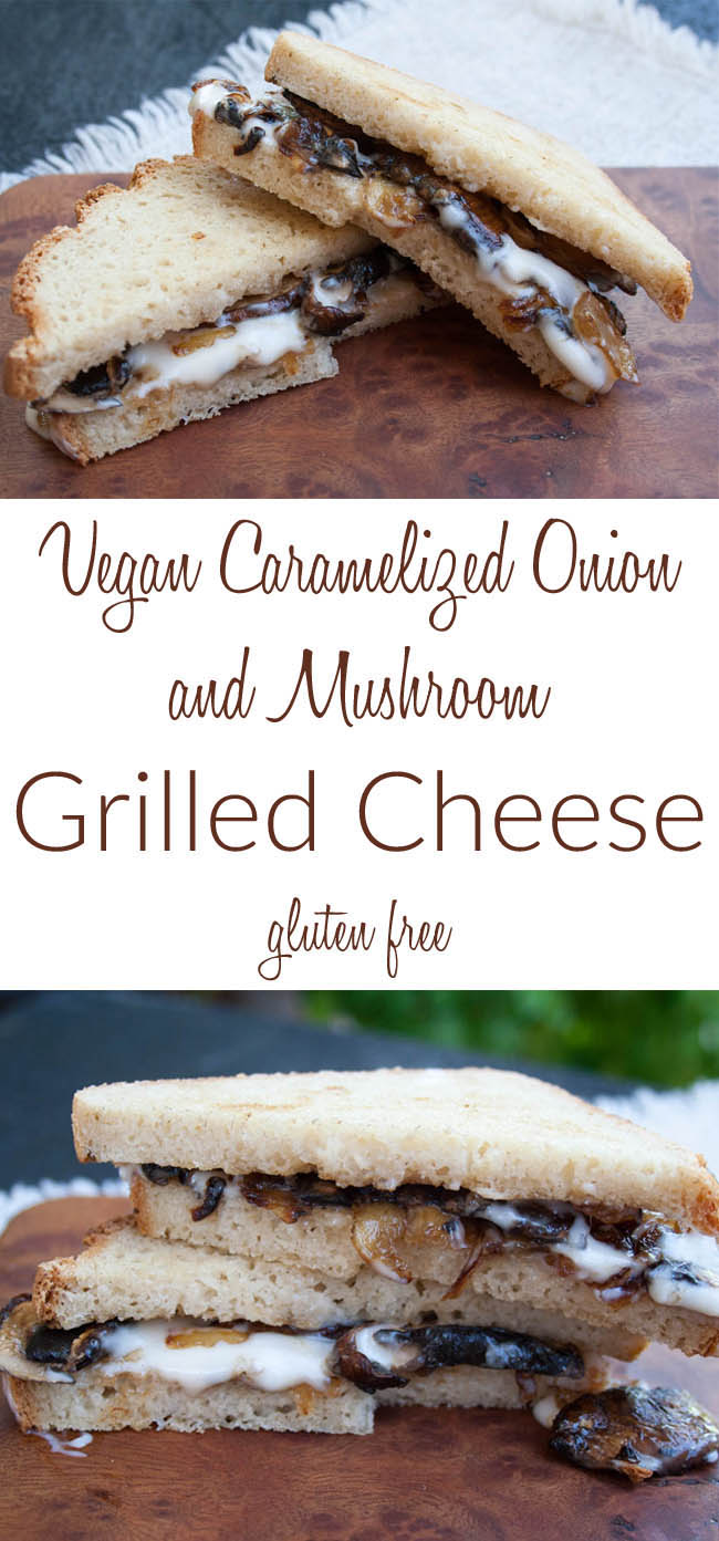 Vegan Caramelized Onion and Mushroom Grilled Cheese - Create Mindfully