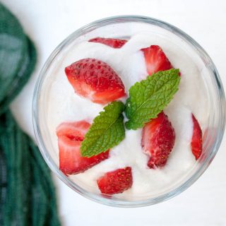 Strawberries and Coconut Cream