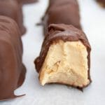 Chocolate Covered Peanut Butter Frozen Yogurt Bites