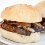 Portobello Mushroom and Caramelized Onion Sliders