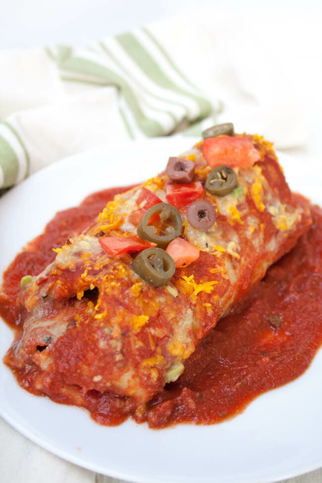 Smothered Vegan Burritos - Create Mindfully