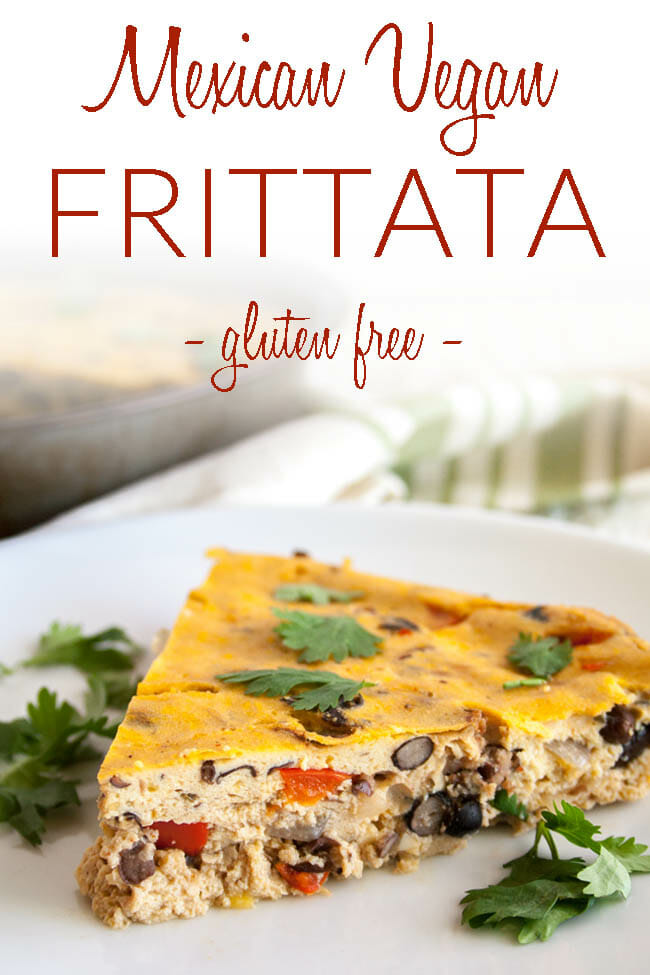 Mexican Vegan Frittata photo with text.
