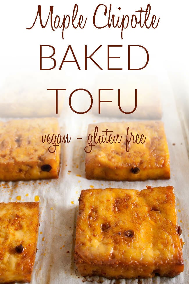  Crispy Baked Tofu photo with text.