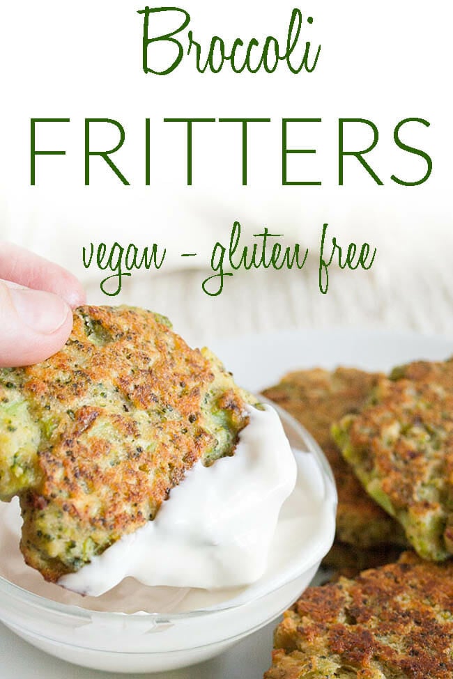 Broccoli Fritters photo with text.