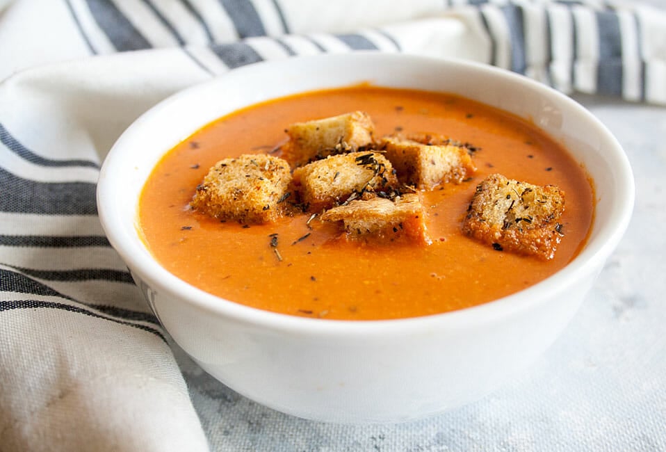 Tomato Soup in a bowl.