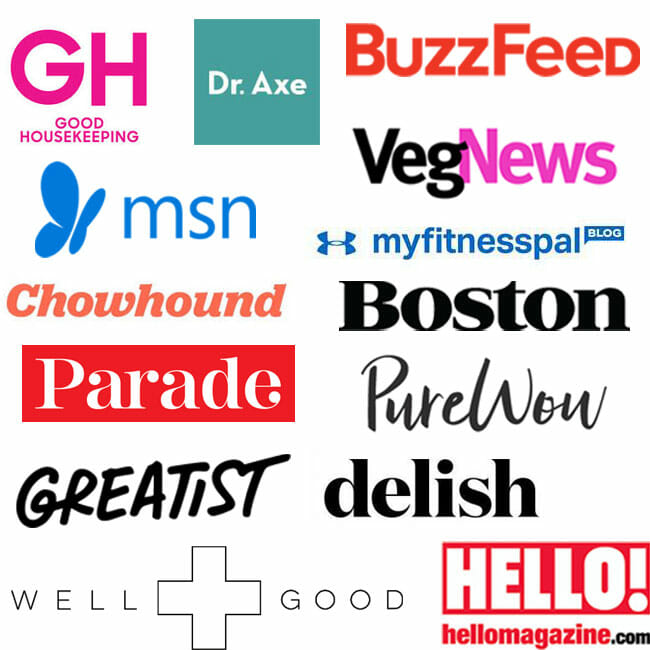 Featured in Good Housekeeping, Dr. Axe, Buzzfeed, MSN and more