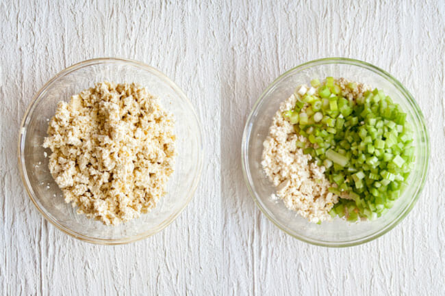 Tofu Salad in bowl.