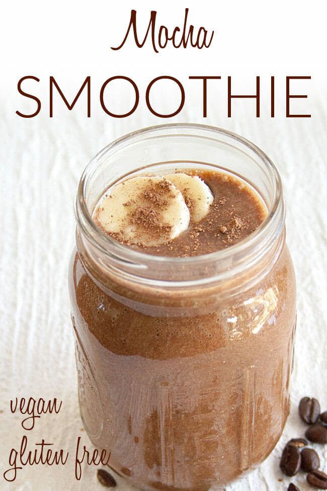 Mocha Smoothie photo with text.