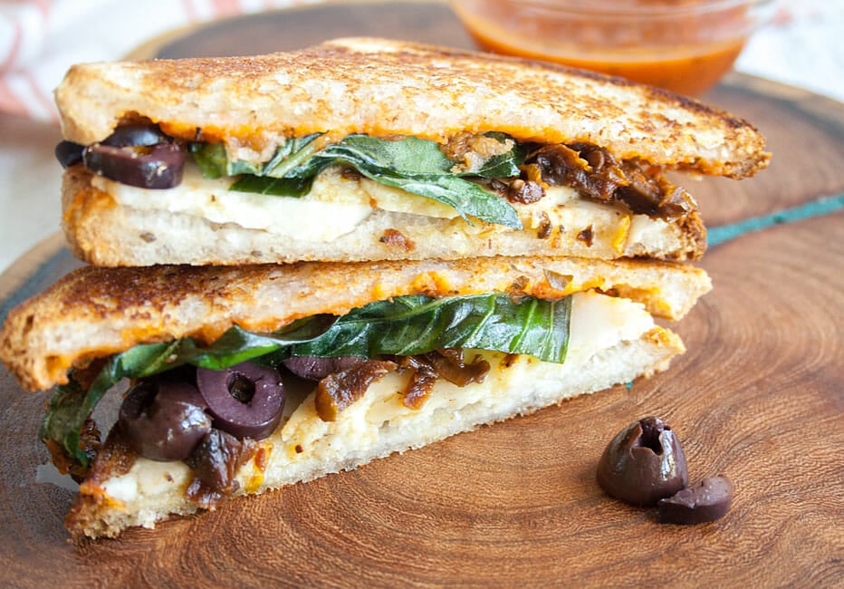 Vegan Pizza Grilled Cheese