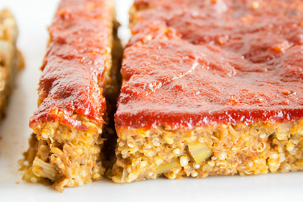 Vegan Loaf close up.