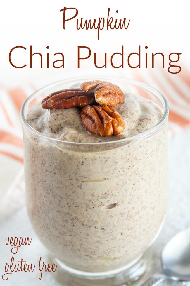 Pumpkin Chia Pudding photo with text.