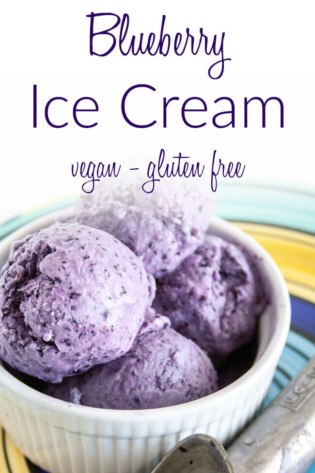 Blueberry Ice Cream photo with text.
