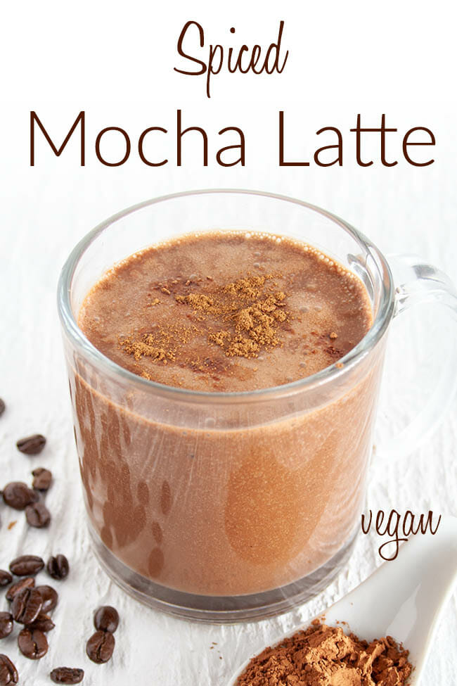 Spiced Mocha Latte photo with text.