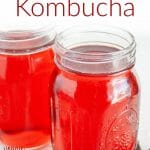Hibiscus Kombucha (vegan, gluten free) - This tart kombucha is a great alternative to kombucha with black tea. It works great with flavors too!