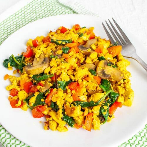 Spinach Tofu Scramble - Create Mindfully