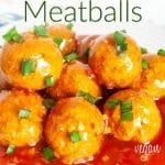 Asian Tofu Meatballs photo with text.
