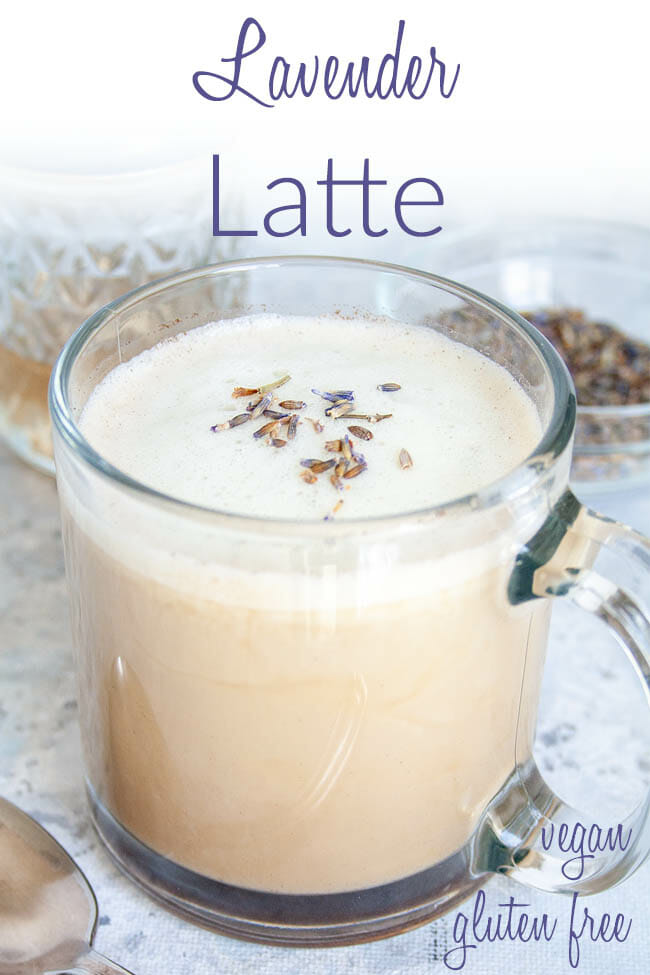 Lavender Latte photo with text.