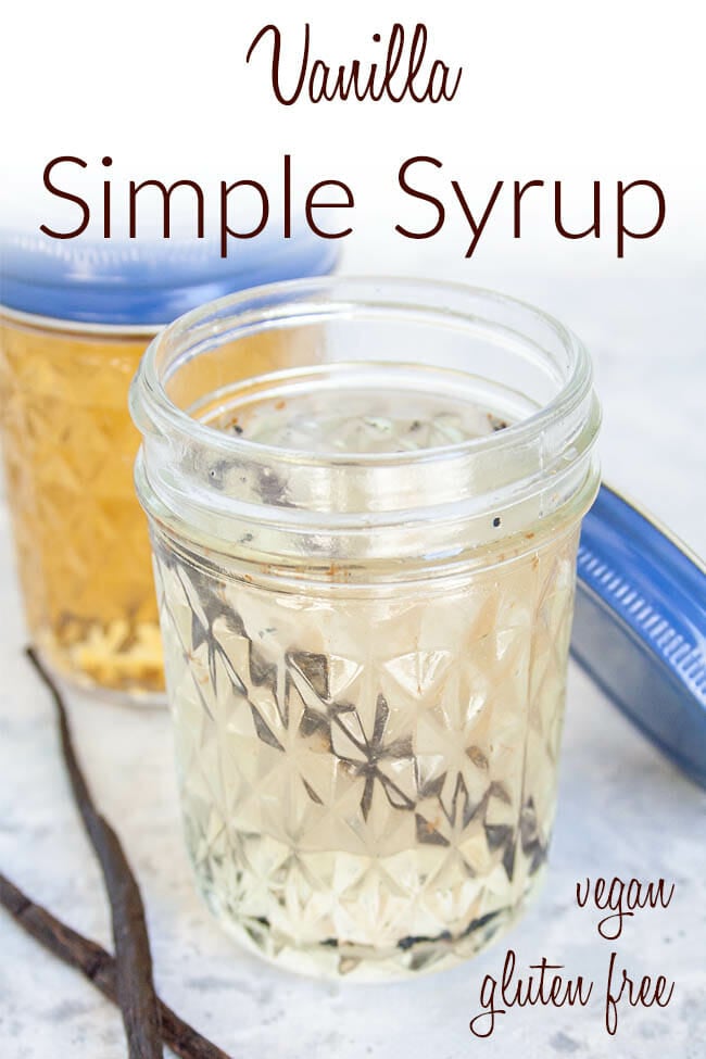 Vanilla Simple Syrup photo with text.