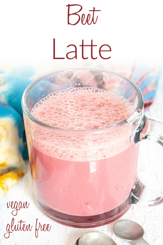 Beet Latte photo with text.