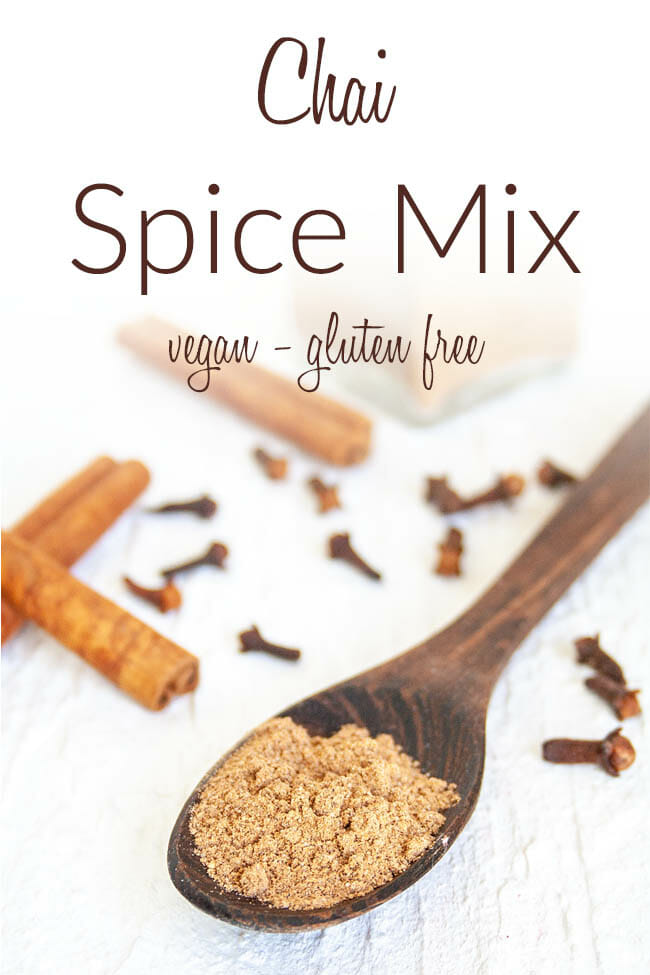 Chai Spice Mix photo with text.