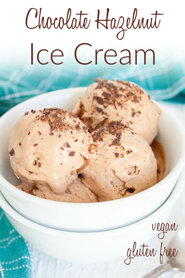 Chocolate Hazelnut Ice Cream photo with text.