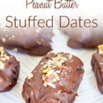 Chocolate Covered Peanut Butter Stuffed Dates