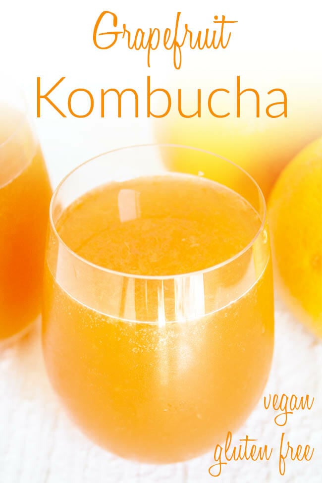 Grapefruit Kombucha photo with text.