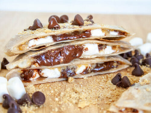 Vegan S'mores Quesadilla - Create Mindfully