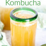 Lime Green Tea Kombucha photo with text.