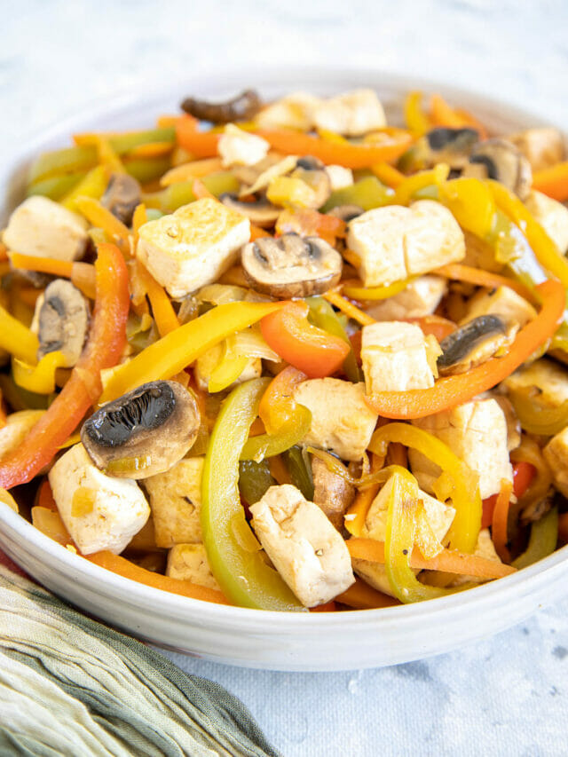Tofu Stir Fry with Bell Peppers Create Mindfully