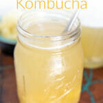Pineapple Green Tea Kombucha photo with text.