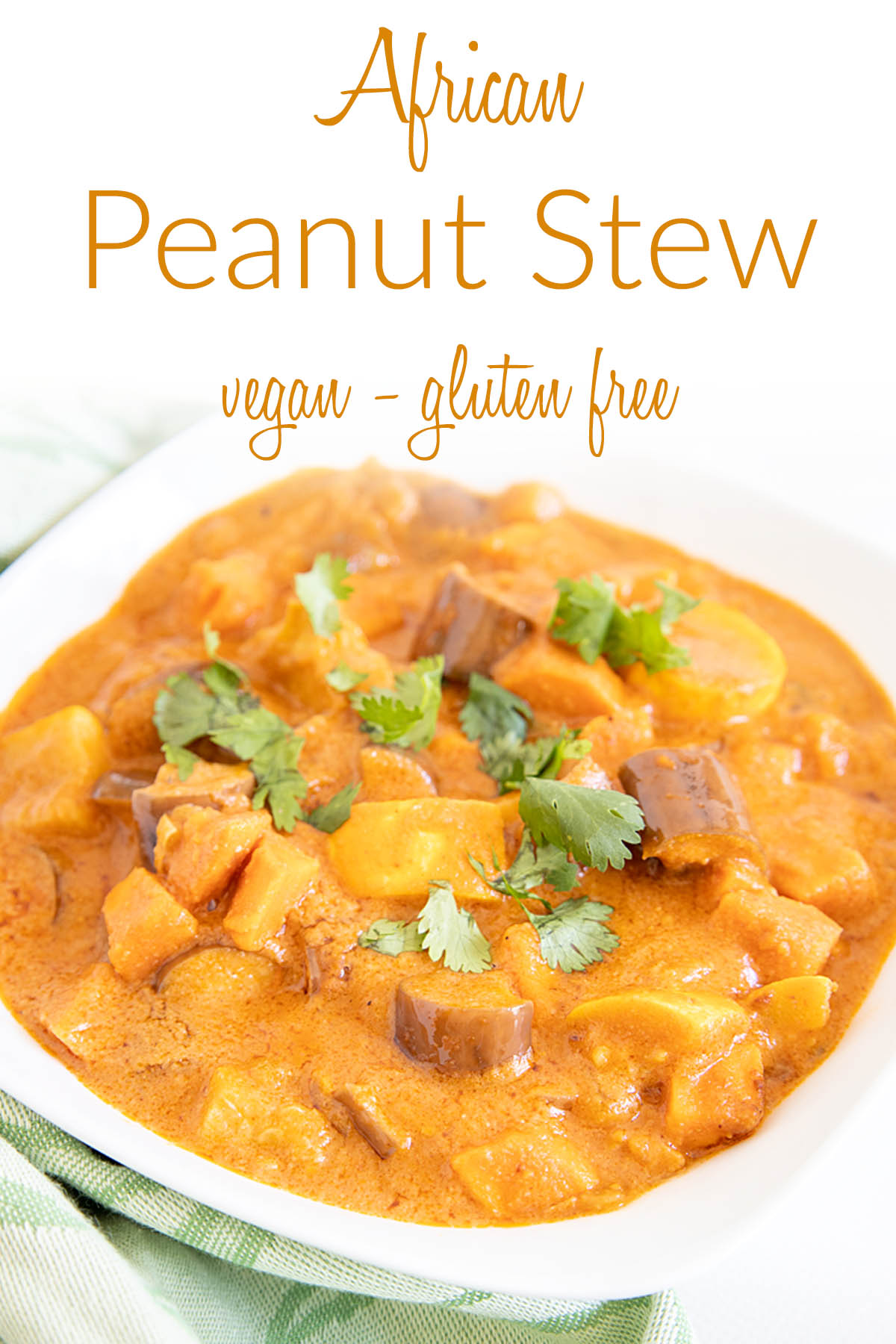 African Peanut Stew photo with text.