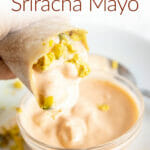 Vegan Sriracha Mayo photo with text.