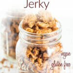 Soy Curls Jerky photo with text.