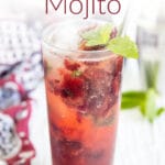 Cherry Mojito photo with text.