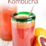 Blood Orange Kombucha photo with text.