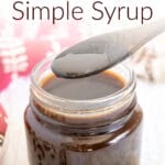 Coconut Simple Syrup photo with text.