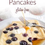 Vegan Sheet Pan Pancakes photo with text.